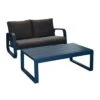 Canapé Antonino 2 Places + Table - Bleu -Garantia Soldes Magasin canape antonino 2 places table oceo