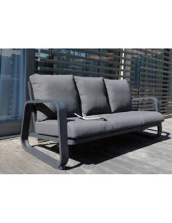 Canapé Antonino 3 Places + Table - Graphite -Garantia Soldes Magasin canape antonino 2 places table oceo 6