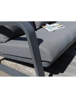 Canapé Antonino 3 Places + Table - Graphite -Garantia Soldes Magasin canape antonino 2 places table oceo 7