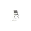 Chaise De Jardin AXANT Pliable - Aluminium Et Texaline - Anthracite / Graphite
