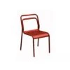 Chaise De Jardin EOS Empilable En Aluminium - Rouge -Garantia Soldes Magasin chaise de jardin eos empilable en aluminium coloris au choix 1
