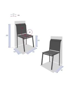 Chaise De Jardin Essentia Empilable - Aluminium Graphite 10 Chaise De Jardin Essentia Empilable - Aluminium Graphite -Garantia Soldes Magasin chaise de jardin essentia empilable aluminium graphite 1 3