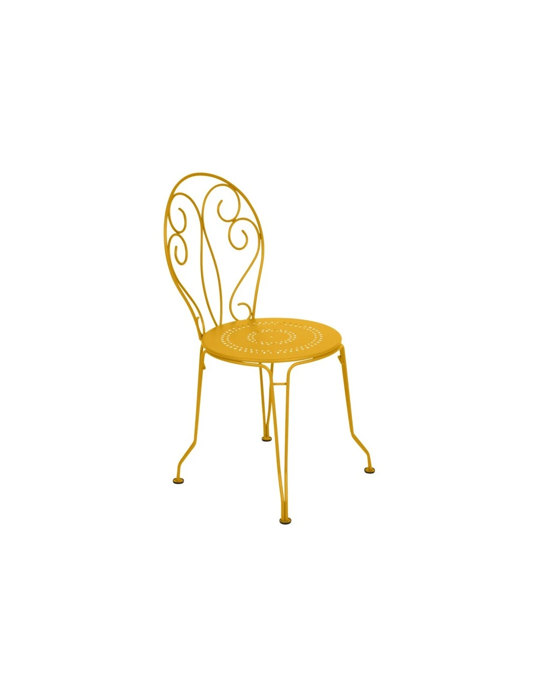 Chaise De Jardin Montmartre - Métal Empilable - Miel 3 Chaise De Jardin Montmartre - Métal Empilable - Miel