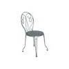 Chaise De Jardin Montmartre - Métal Empilable - Gris Orage -Garantia Soldes Magasin chaise de jardin montmartre metal empilable 5