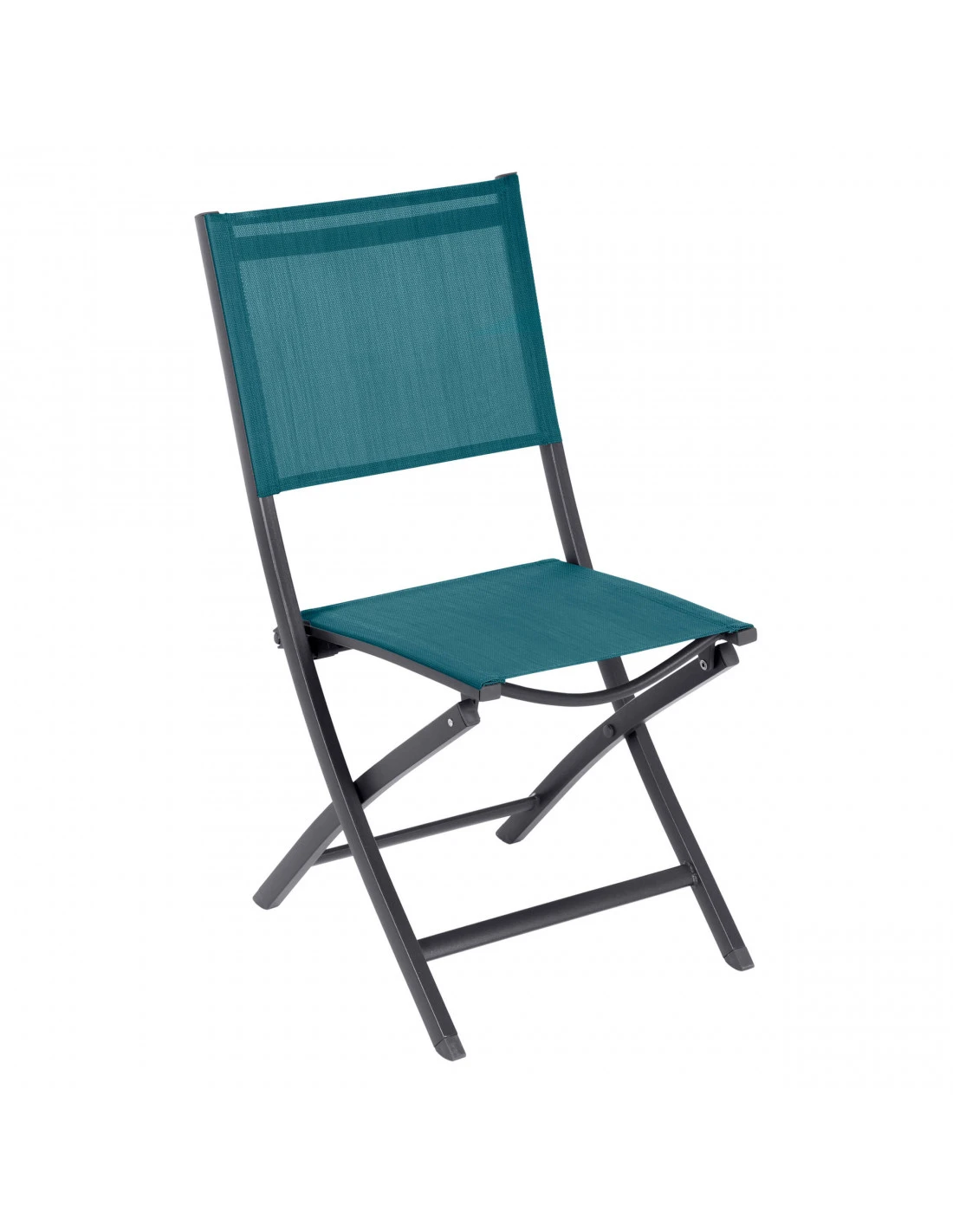 Chaise De Jardin Pliante Essentia - Graphite / Bleu Canard 3 Chaise De Jardin Pliante Essentia - Graphite / Bleu Canard