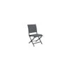 Chaise Pliante Élégance - Aluminium Graphite / Graphite -Garantia Soldes Magasin chaise pliante elegance aluminium tpep proloisirs 4