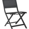 Chaise Pliante Nils - Graphite Textilène Gris Argent -Garantia Soldes Magasin chaise pliante nils plusieurs coloris
