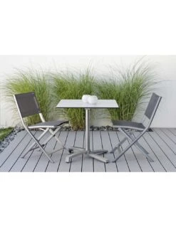 Chaise Pliante Nils - Blanc Textilène Gris Argent 5 Chaise Pliante Nils - Blanc Textilène Gris Argent -Garantia Soldes Magasin chaise pliante nils plusieurs coloris 2