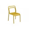 Chaise EOS Empilable En Aluminium - Miel -Garantia Soldes Magasin eos chaise empilable alu miel