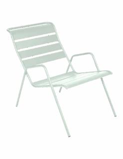 Fauteuil Bas Monceau Empilable En Métal - Menthe Glaciale