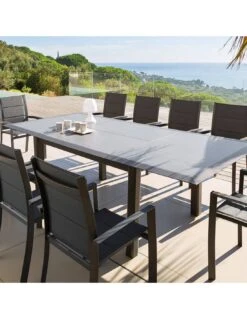 Fauteuil De Jardin Allure Empilable - Aluminium Et Texaline Matelassée - Graphite / Poivre 13 Fauteuil De Jardin Allure Empilable - Aluminium Et Texaline Matelassée - Graphite / Poivre -Garantia Soldes Magasin fauteuil de jardin allure empilable aluminium et texaline matelassee graphite poivre 5