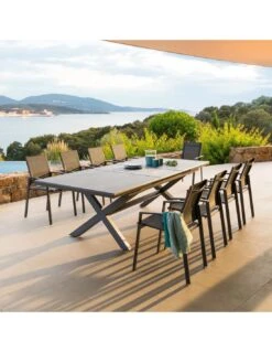 Fauteuil De Jardin Axiome En Aluminium Poivre Et Graphite -Garantia Soldes Magasin fauteuil de jardin axiome en aluminium poivre et graphite 1