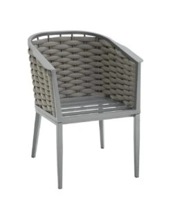 Fauteuil De Jardin Embruns - Aluminium Et Maille Tressée -Garantia Soldes Magasin fauteuil de jardin embruns aluminium et maille tressee 3
