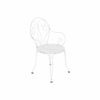 Fauteuil De Jardin Montmartre Empilable En Métal Blanc Coton - Fermob -Garantia Soldes Magasin fauteuil de jardin montmartre empilable en metal blanc coton fermob