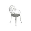 Fauteuil De Jardin Montmartre Empilable En Métal - Romarin -Garantia Soldes Magasin fauteuil de jardin montmartre metal empilable 6