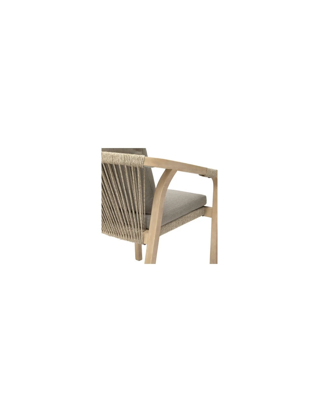 Fauteuil De Jardin Papouasie - Bois D'Acacia Et Coussins Polyester Taupe 5 Fauteuil De Jardin Papouasie - Bois D'Acacia Et Coussins Polyester Taupe – Image 3