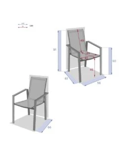 Fauteuil De Jardin Pavane - Aluminium Et Texaline - Blanc Et Noisette 15 Fauteuil De Jardin Pavane - Aluminium Et Texaline - Blanc Et Noisette -Garantia Soldes Magasin fauteuil de jardin pavane aluminium et texaline 6