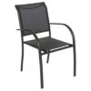 Fauteuil De Jardin Piazza Empilable - Aluminium Graphite - Graphite / Anthracite -Garantia Soldes Magasin fauteuil de jardin piazza empilable aluminium graphite graphite anthracite