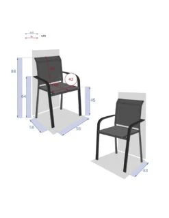 Fauteuil Empilable Essentia - Aluminium Graphite Anthracite 10 Fauteuil Empilable Essentia - Aluminium Graphite Anthracite -Garantia Soldes Magasin fauteuil empilable essentia aluminium graphite anthracite 3