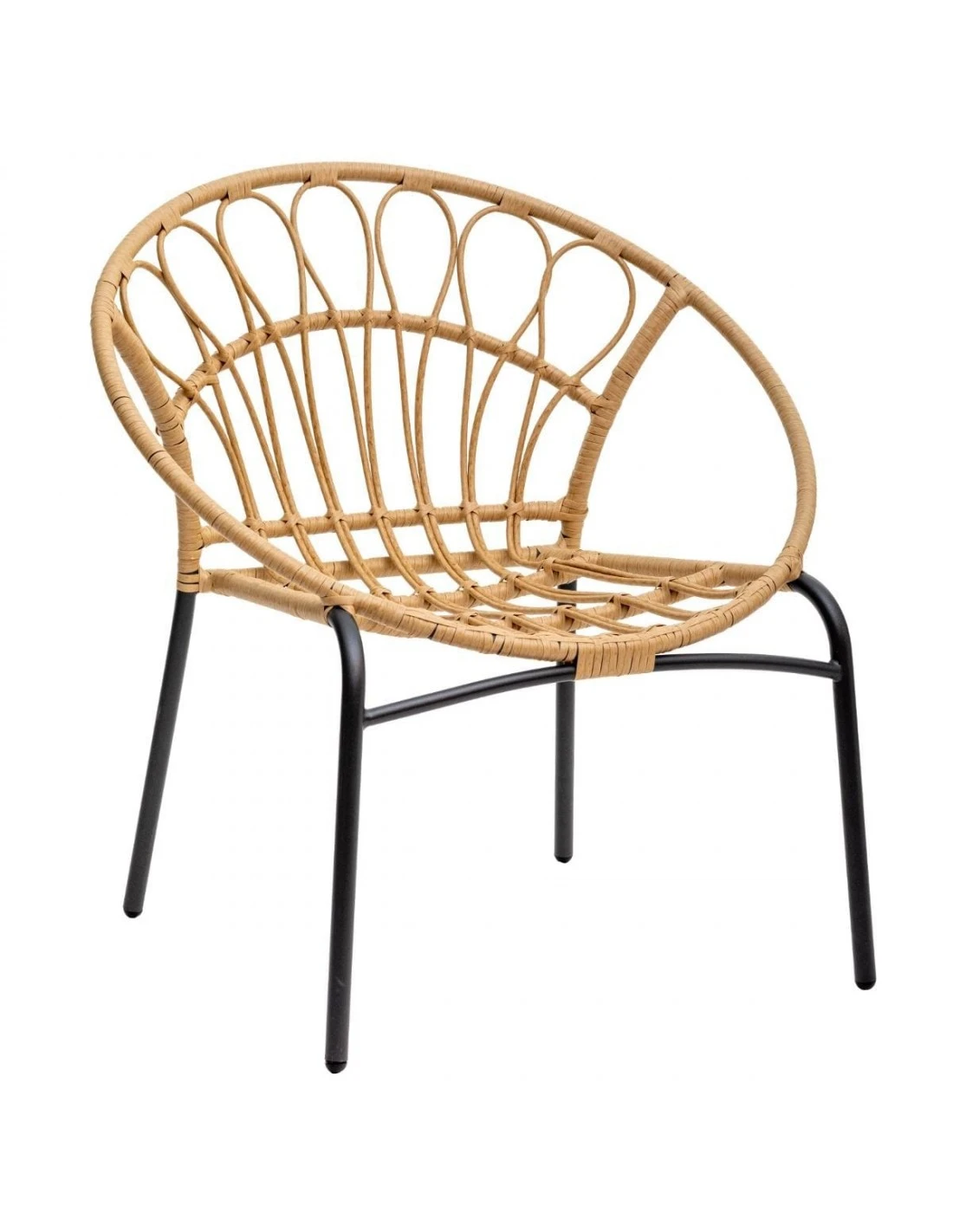 Fauteuil Empilable Lambada - Acier époxy Et Résine Sésame 4 Fauteuil Empilable Lambada - Acier époxy Et Résine Sésame – Image 2