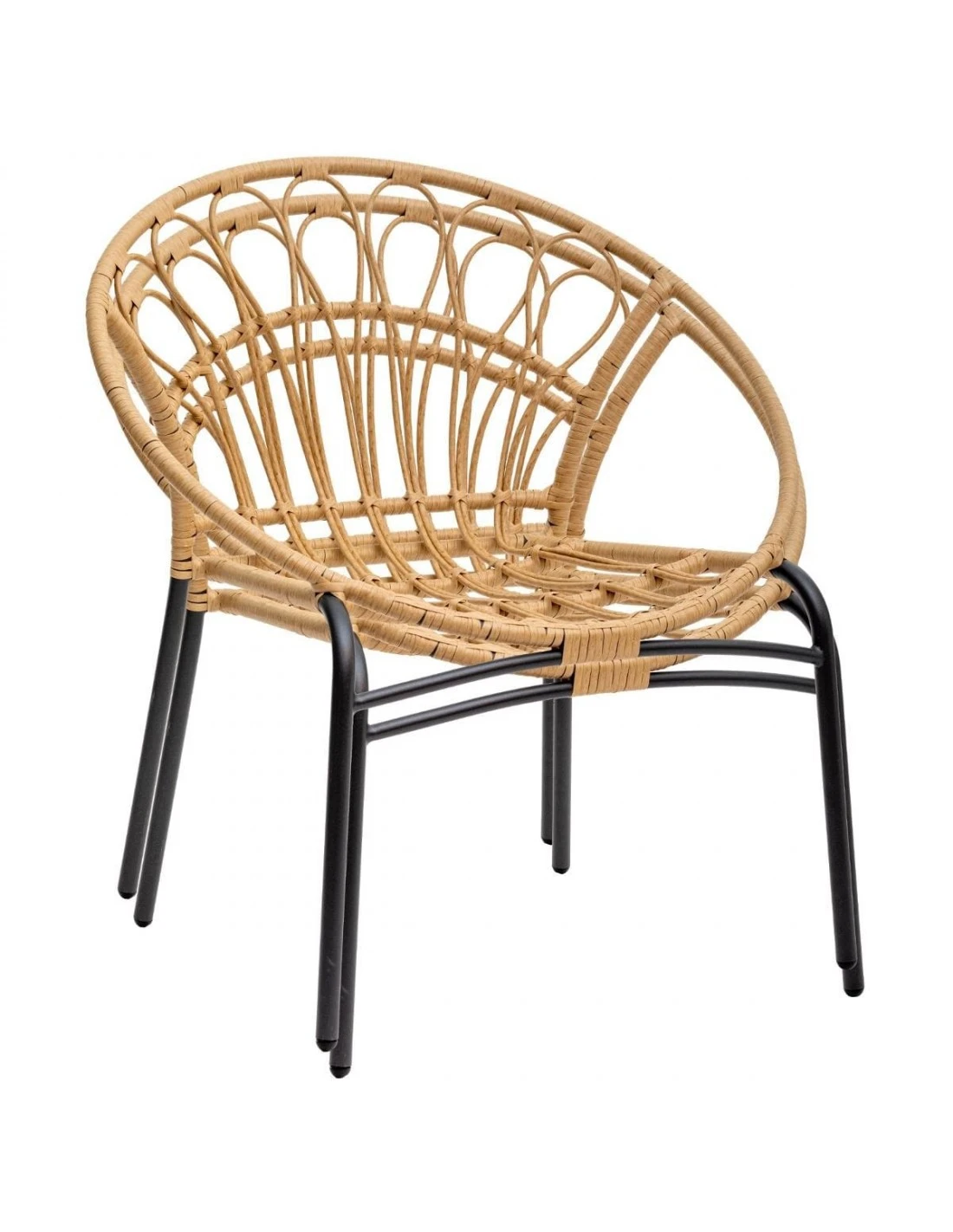 Fauteuil Empilable Lambada - Acier époxy Et Résine Sésame 6 Fauteuil Empilable Lambada - Acier époxy Et Résine Sésame – Image 4