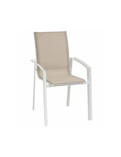 Fauteuil Extérieur Axant Lin / Blanc