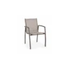 Fauteuil Hilla Empilable - Aluminium Café -Garantia Soldes Magasin fauteuil hilla empilable aluminium cafe