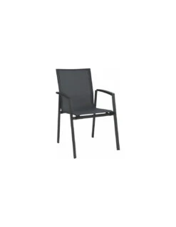 Fauteuil New Top - Anthracite Textilène Carbone