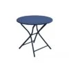 Guéridon Pliant Globe Ø80 Cm En Aluminium - Bleu -Garantia Soldes Magasin gueridon pliant globe o80 cm en aluminium 3