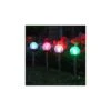 Lot De 5 Grandes Balises Verre Craquelé Majestic LED -Garantia Soldes Magasin lot de 5 grandes balises verre craquele majestic led smart solar