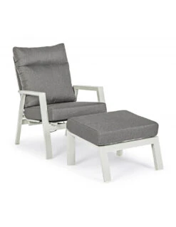 Pouf Ottoman Kledi Aluminium Gris Lunar -Garantia Soldes Magasin pouf ottoman kledi aluminium gris lunar 4