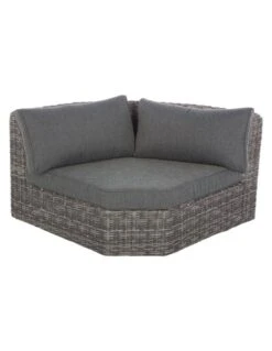 Salon D'angle 5 Places Mooréa - Aluminium Et Résine - Terre D'ombre -Garantia Soldes Magasin salon d angle 5 places moorea aluminium et resine hesperide 2