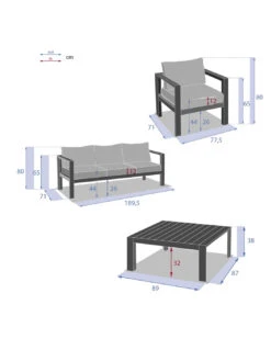 Salon De Jardin 5 Places Evasion - Aluminium Et Coussins Polyester - Tonka 19 Salon De Jardin 5 Places Evasion - Aluminium Et Coussins Polyester - Tonka -Garantia Soldes Magasin salon de jardin 5 places evasion aluminium et coussins polyester 16