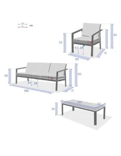 Salon De Jardin 5 Places Evasion - Aluminium Et Coussins Polyester - Graphite 21 Salon De Jardin 5 Places Evasion - Aluminium Et Coussins Polyester - Graphite -Garantia Soldes Magasin salon de jardin 5 places evasion aluminium et coussins polyester 8