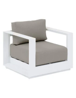 Salon De Jardin Allure 5 Places - Aluminium Graphite - Blanc -Garantia Soldes Magasin salon de jardin allure 5 places aluminium graphite 1 4