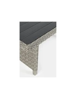 Salon De Jardin Ariel - Résine Tressée Grise - 7 Places -Garantia Soldes Magasin salon de jardin ariel resine tressee grise 7 places 10