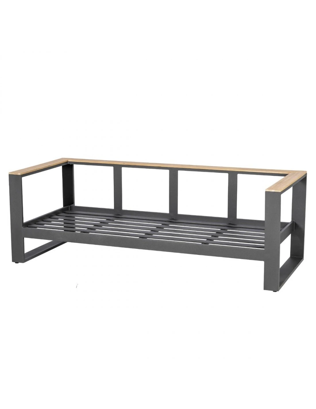 Salon De Jardin Emperia Graphite 5 Places - Aluminium Et Acacia 6 Salon De Jardin Emperia Graphite 5 Places - Aluminium Et Acacia – Image 4