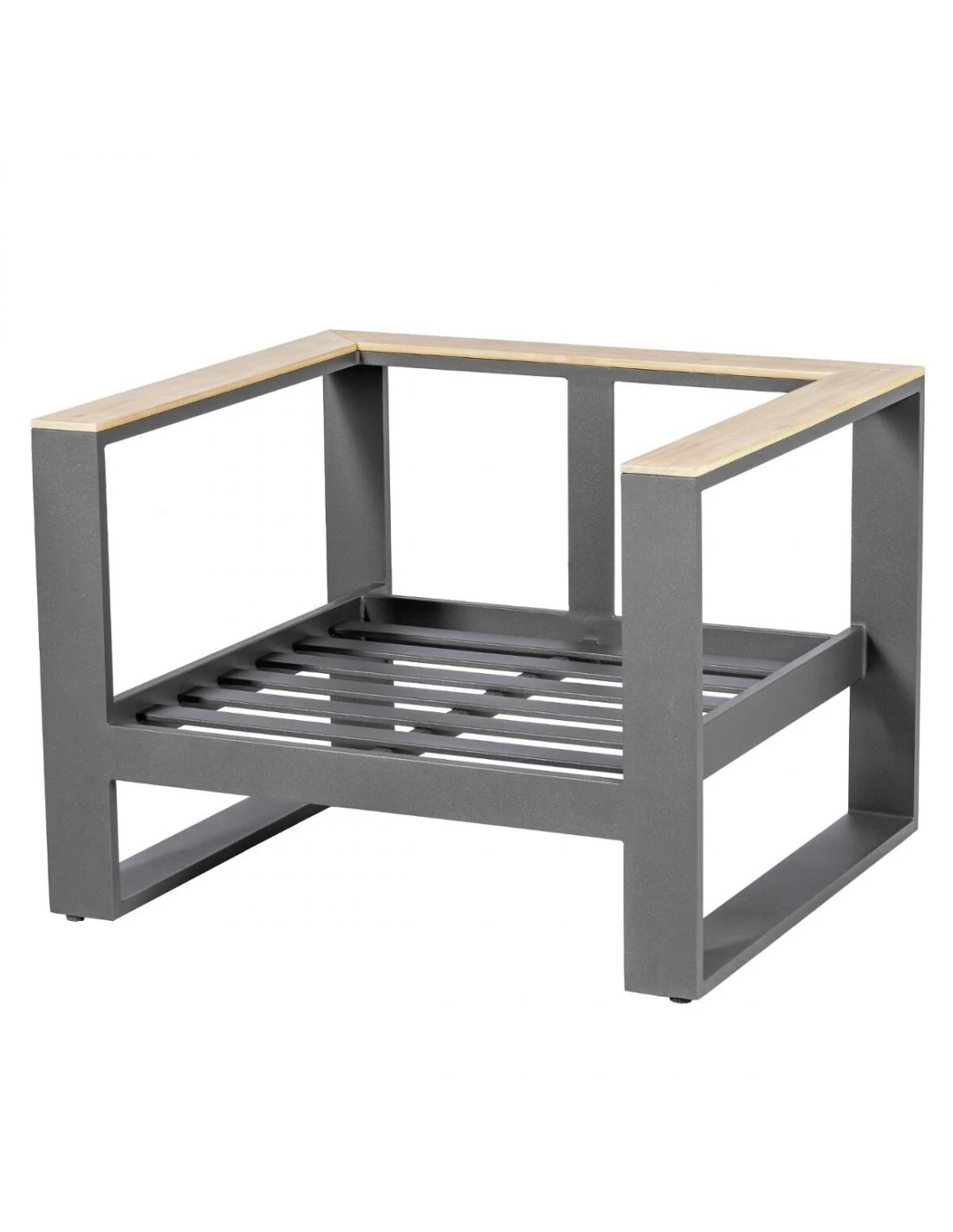 Salon De Jardin Emperia Graphite 5 Places - Aluminium Et Acacia 8 Salon De Jardin Emperia Graphite 5 Places - Aluminium Et Acacia – Image 6