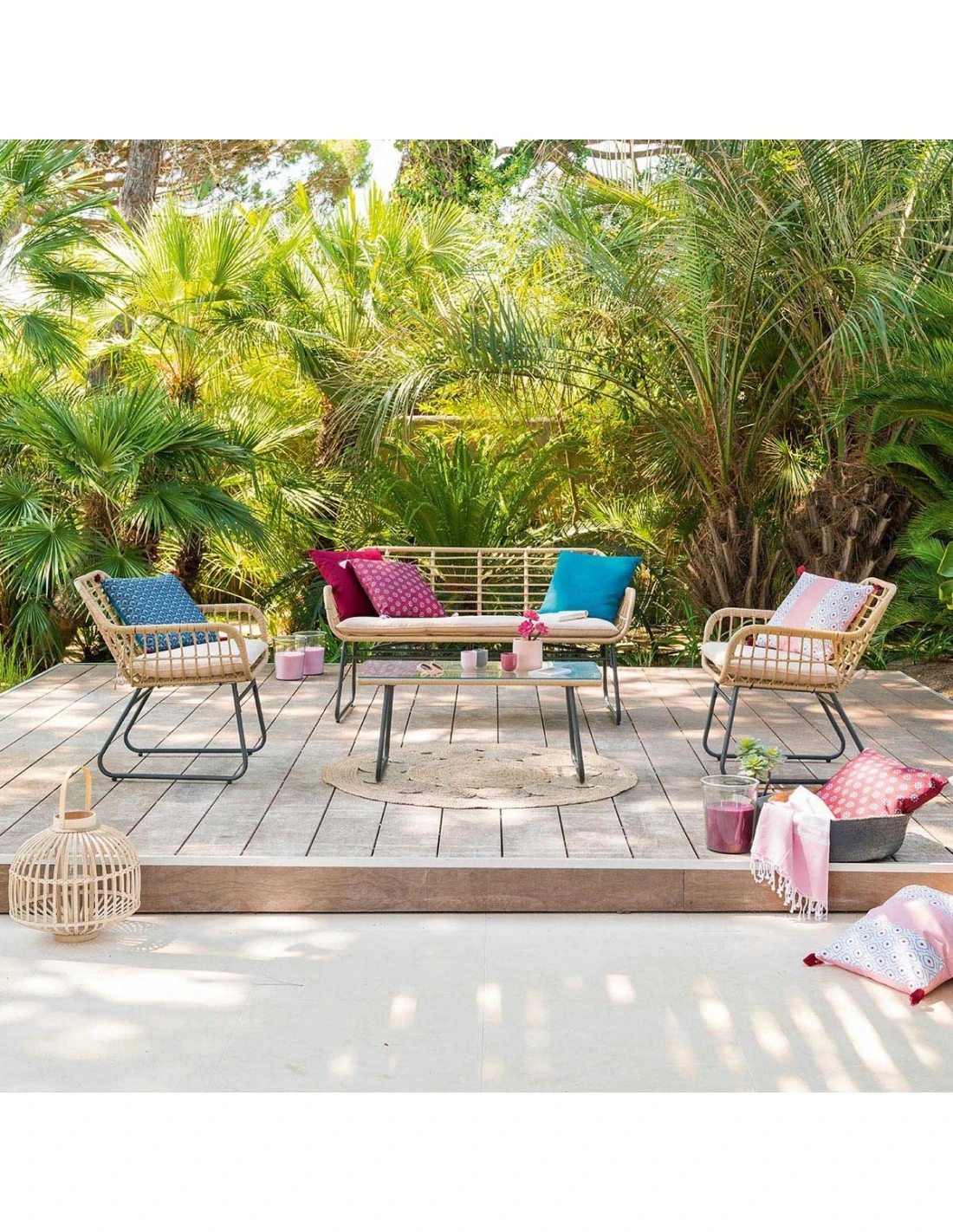 Salon De Jardin Lambada 4 Places - Résine Tressée Sésame 3 Salon De Jardin Lambada 4 Places - Résine Tressée Sésame