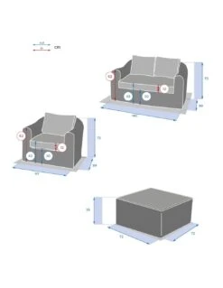 Salon De Jardin Mooréa - 4 Places - Aluminium Et Résine - Naturae -Garantia Soldes Magasin salon de jardin moorea 4 places aluminium et resine 9