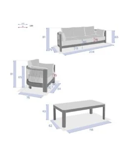 Salon De Jardin Paradize - 5 Places - Aluminium Graphite 24 Salon De Jardin Paradize - 5 Places - Aluminium Graphite -Garantia Soldes Magasin salon de jardin paradize 5 places aluminium graphite 10