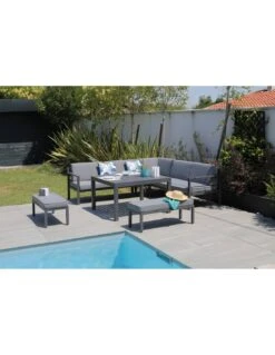 Salon De Jardin Royan II D'angle - 8 Places En Aluminium Gris 13 Salon De Jardin Royan II D'angle - 8 Places En Aluminium Gris -Garantia Soldes Magasin salon de jardin royan ii d angle 8 places aluminium gris proloisirs 1