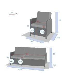 Salon Repas Mayari 7 Places - Résine Tressée Terre D'ombre -Garantia Soldes Magasin salon repas mayari 7 places resine tressee terre d ombre 11