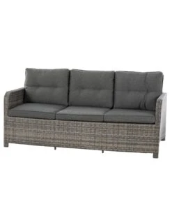 Salon Repas Mayari 7 Places - Résine Tressée Terre D'ombre -Garantia Soldes Magasin salon repas mayari 7 places resine tressee terre d ombre 3