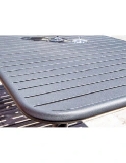 Salon Set Lounge Bitti 4 Pièces En Aluminium - Graphite -Garantia Soldes Magasin salon set lounge bitti 4 pieces en aluminium graphite 2