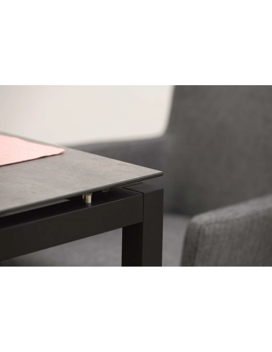 Structure De Table Aluminium Noir Mât - Stern - 250 X 100 X 73 Cm 5 Structure De Table Aluminium Noir Mât - Stern - 250 X 100 X 73 Cm – Image 3