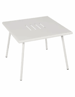Table Basse De Jardin Monceau Métal Carrée 57 X 57 Cm - Gris Argile