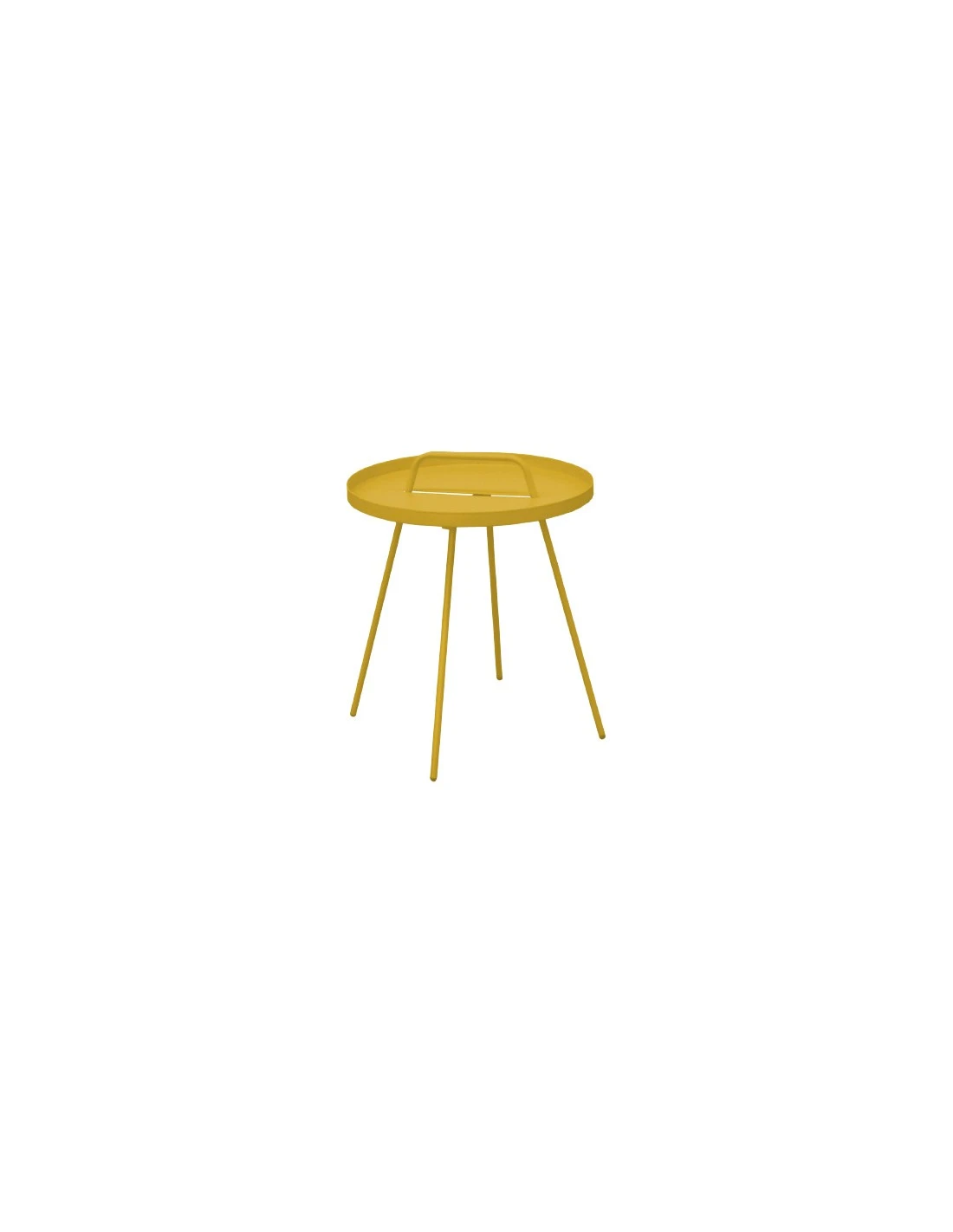 Table Basse Flower Ronde En Acier Avec Plateau Amovible - Honey 3 Table Basse Flower Ronde En Acier Avec Plateau Amovible - Honey