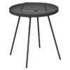 Table Basse Flower Ronde En Acier Avec Plateau Amovible - Gris -Garantia Soldes Magasin table basse flower ronde en acier avec plateau amovible 2