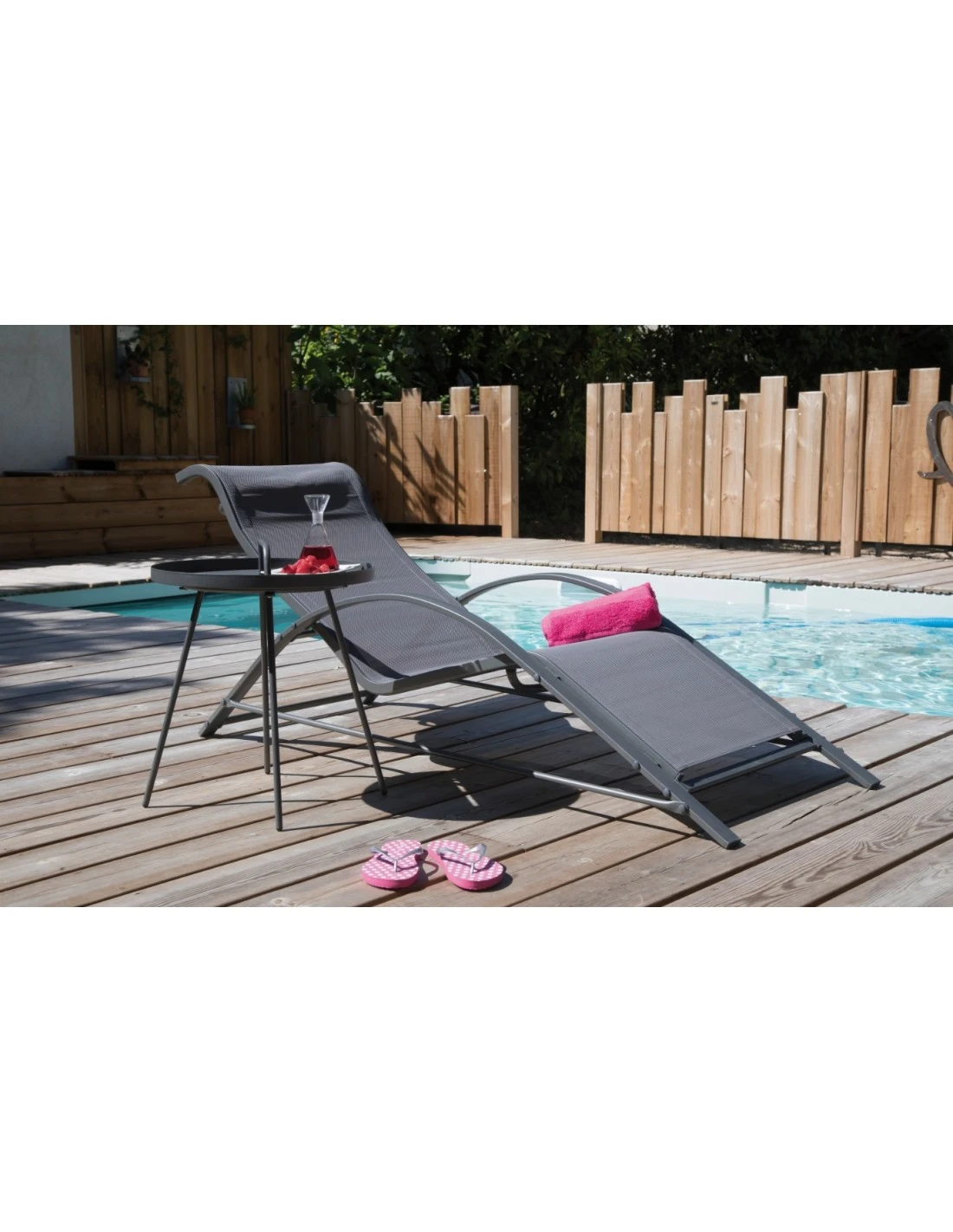 Table Basse Flower Ronde En Acier Avec Plateau Amovible - Gris 6 Table Basse Flower Ronde En Acier Avec Plateau Amovible - Gris – Image 4